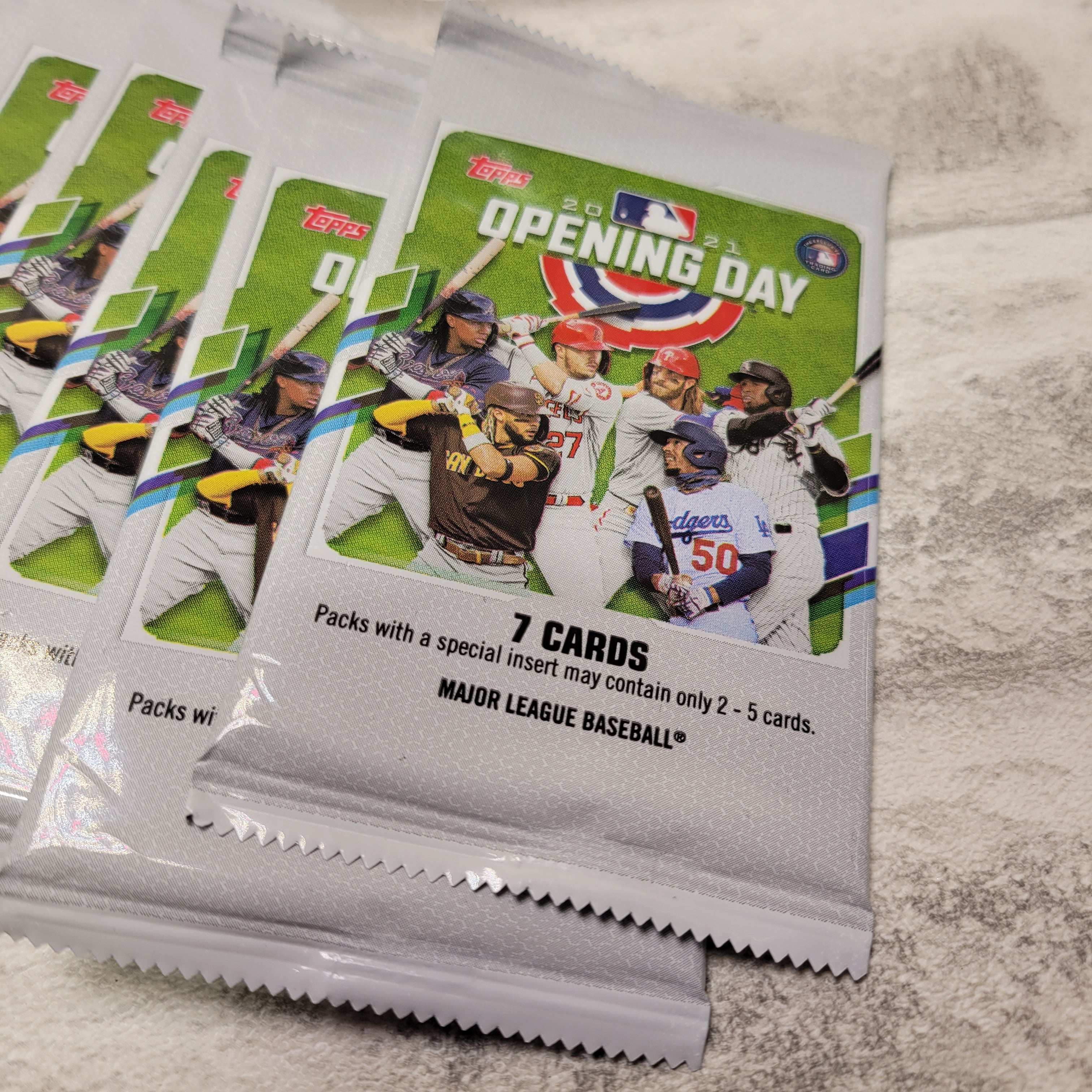 2021 Topps Opening Day Baseball Hobby Box (36 Packs/7 Cards: 36 Inserts) (7670409855214)